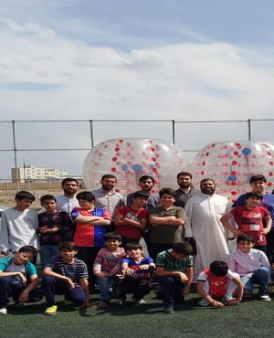 فوتبال حبابی قم